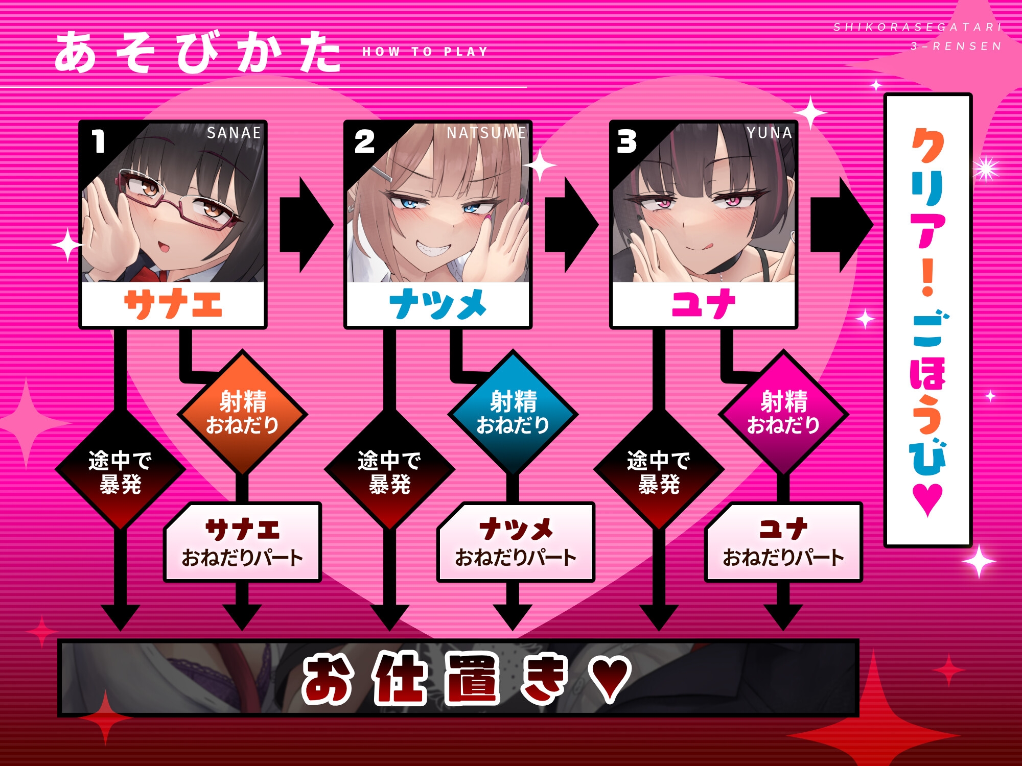 シコらせ語り3連戦オナサポ～オスをブッッッ壊した経験談と誘惑に耐えつつ射精我慢 – Preview 2