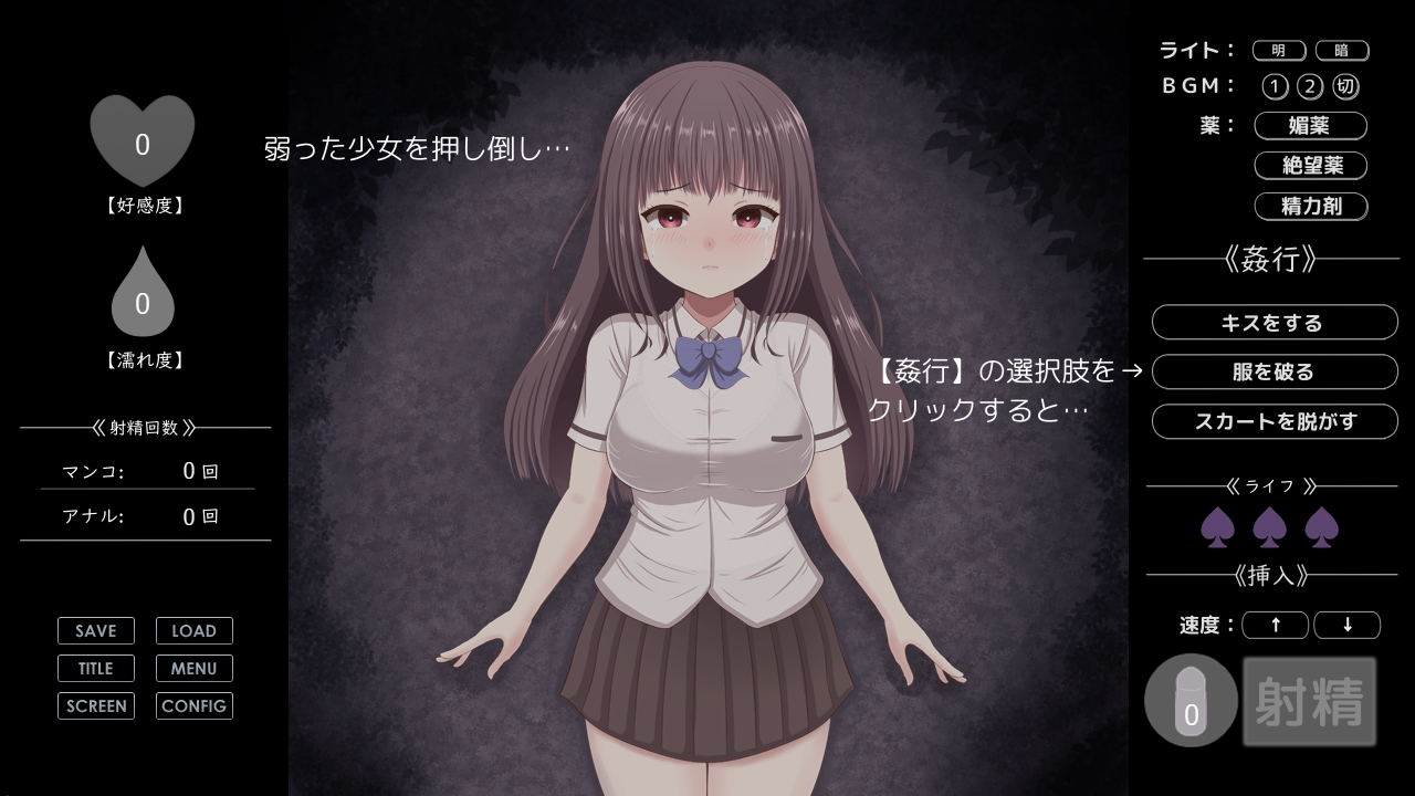 無理やりHシミュレーション～家出少女を凌○～