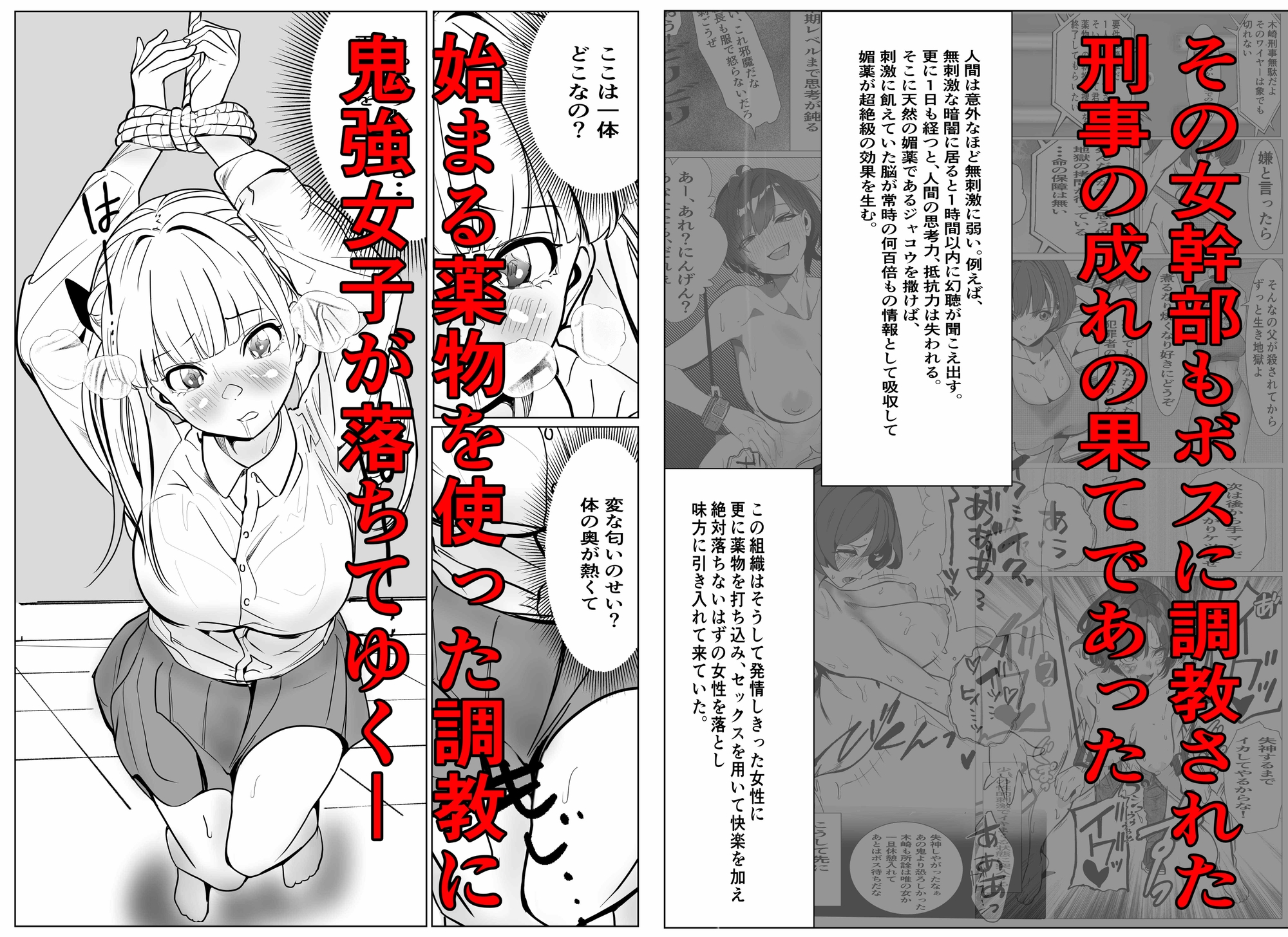 鬼強復讐女子が敗北し調教され堕ちる話