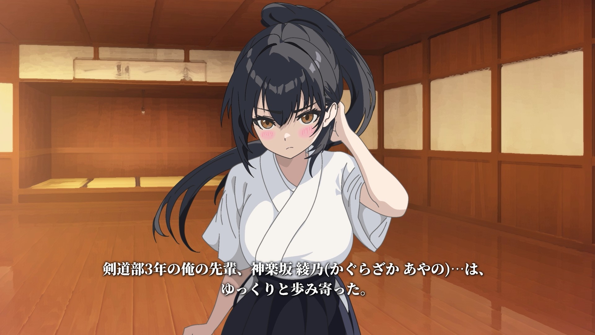 【Live2Dアニメ】剣道の試合で負けた俺を先輩がケア(エッチ)してくれる話 – Preview 2