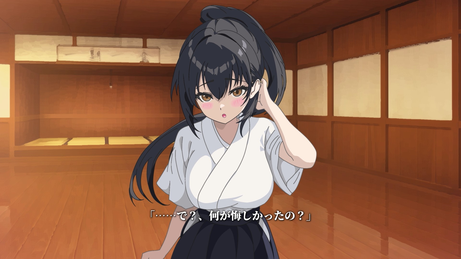 【Live2Dアニメ】剣道の試合で負けた俺を先輩がケア(エッチ)してくれる話 – Preview 3