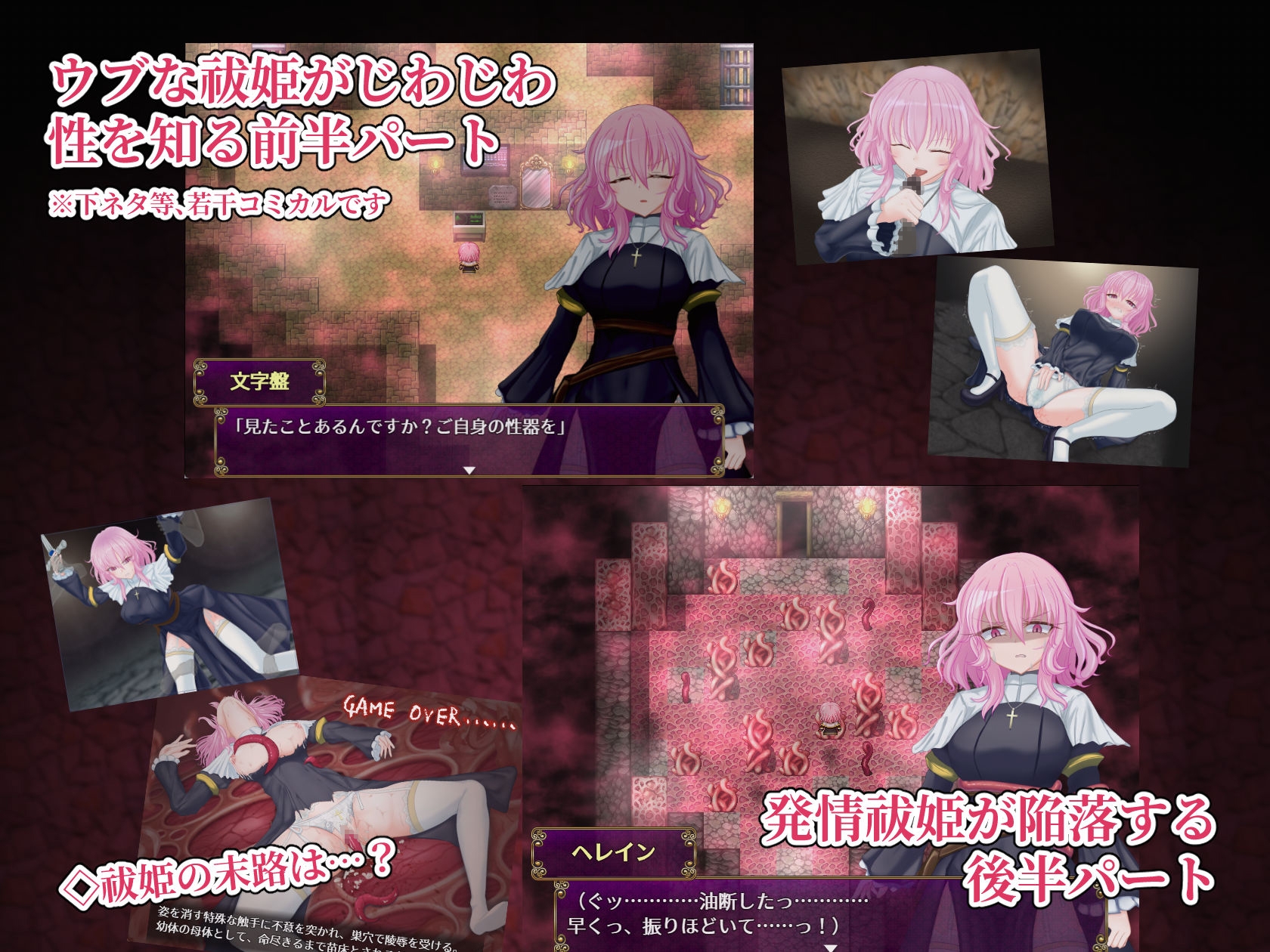 退魔神官へレインと魔淫の洞窟