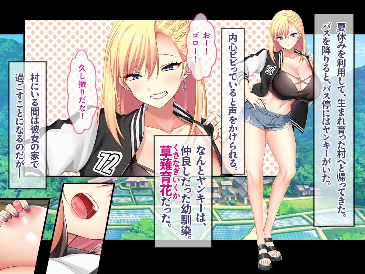 田舎の幼馴染は美人ヤンキーだが、実はエロいことに興味津々 – Preview 2