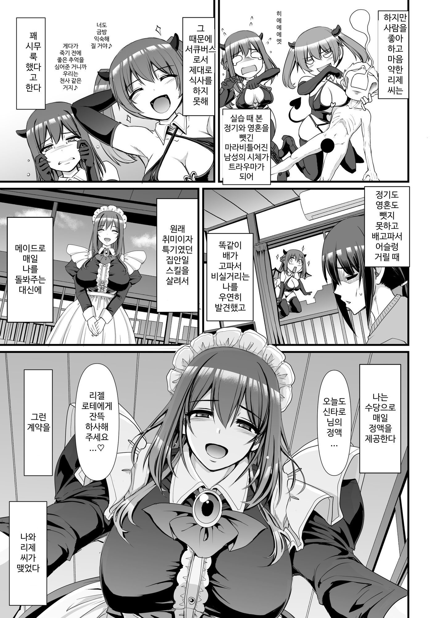 【韓国語版】あまあまサキュバスメイドリィゼさん – Preview 2