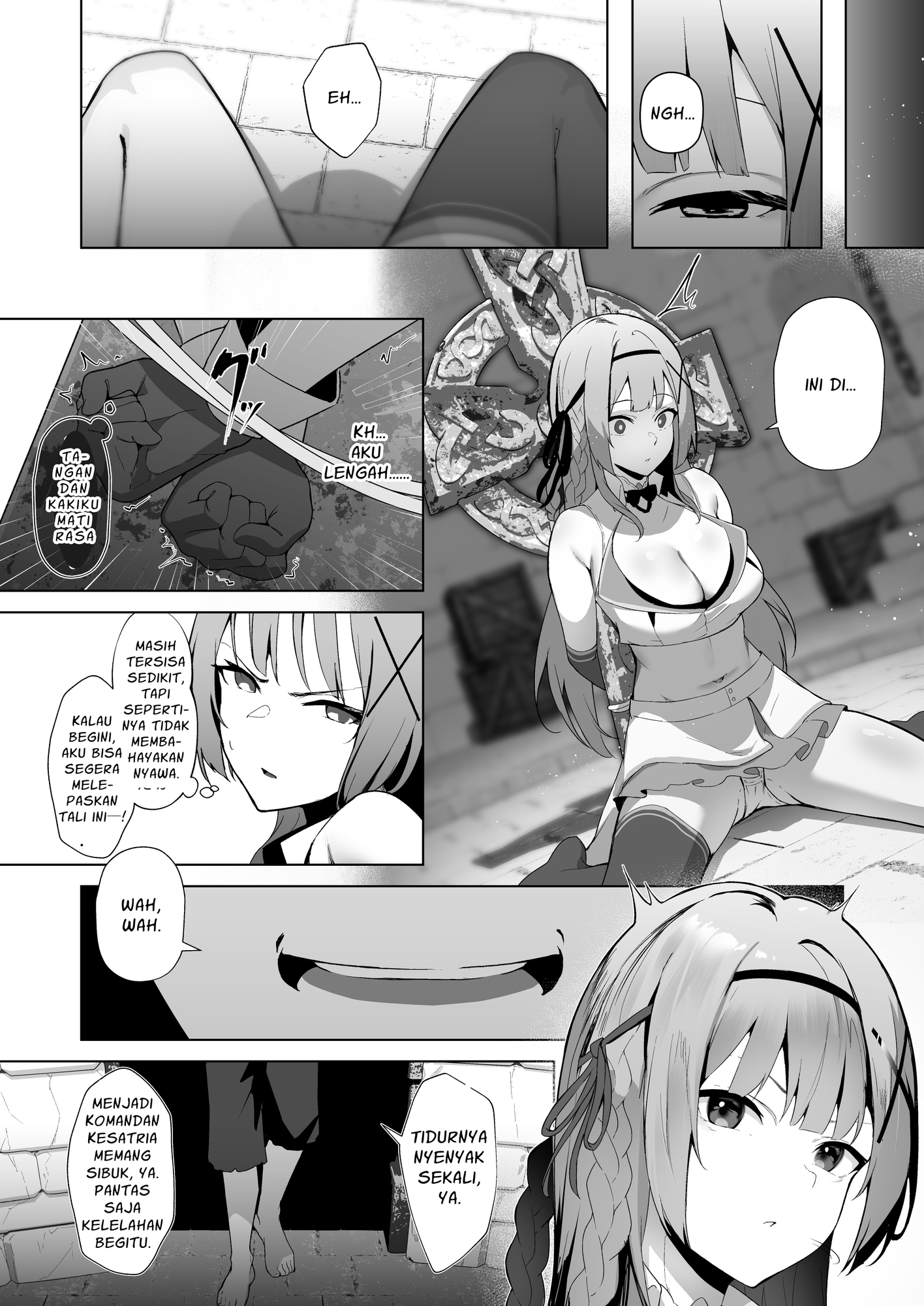 【インドネシア語版】堕落体質 ―女の子をダメにするおじさんに捕まってしまう姫騎士物語―