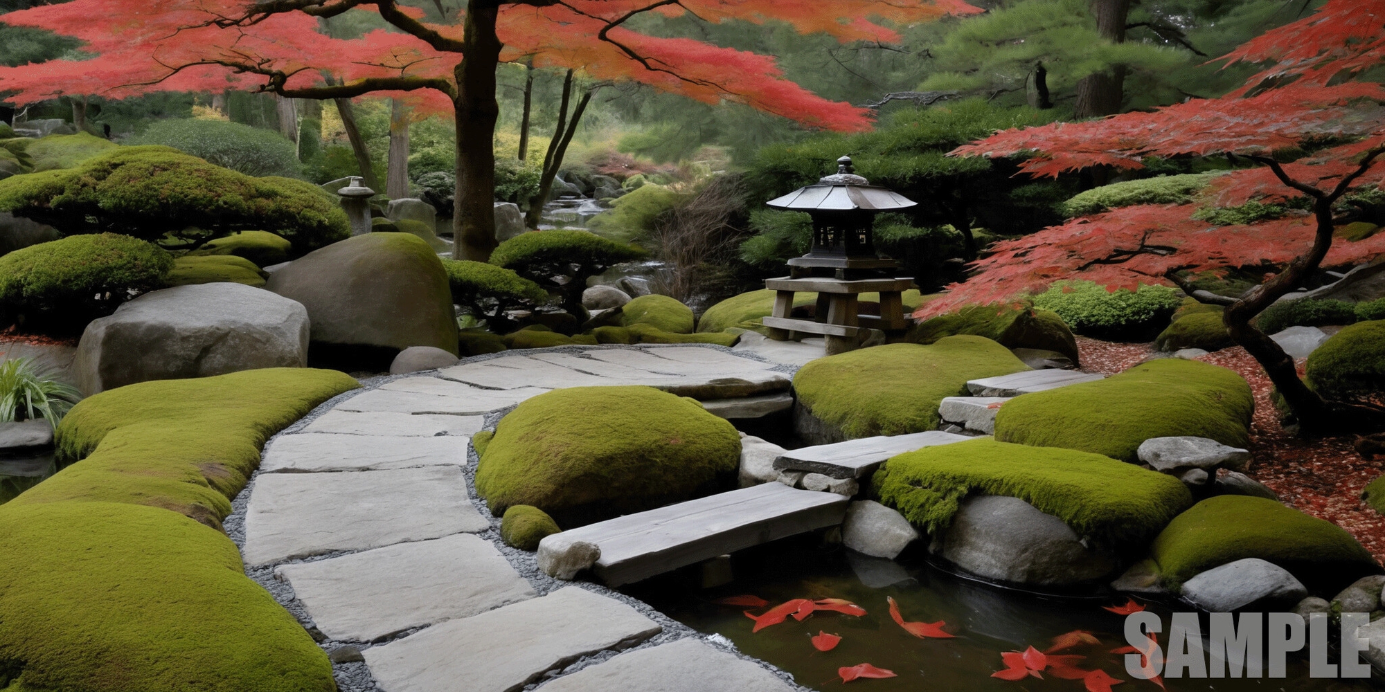 Japanese Garden Environment Pack 100 Background Textures