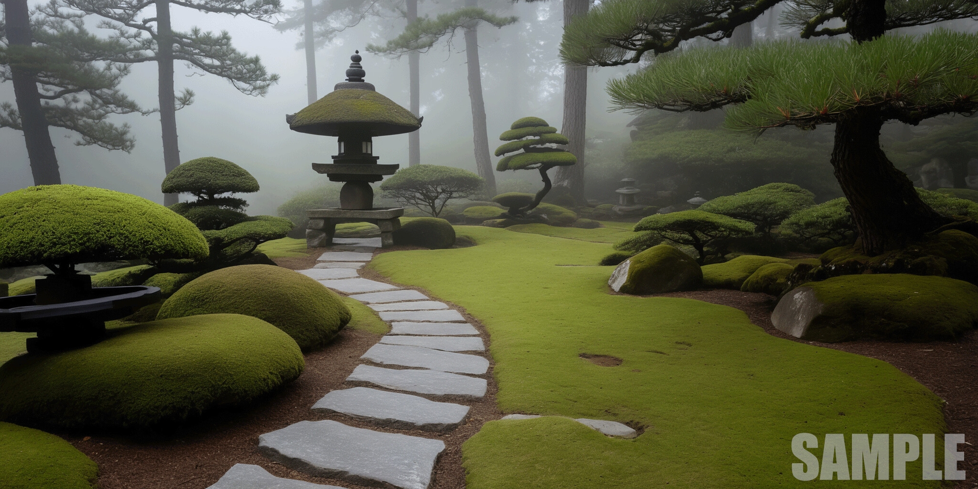 Japanese Garden Environment Pack 100 Background Textures