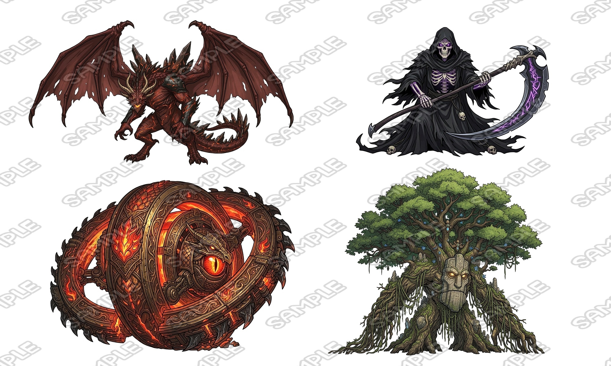 【敵グラフィック素材vol.4】ボスモンスターパック