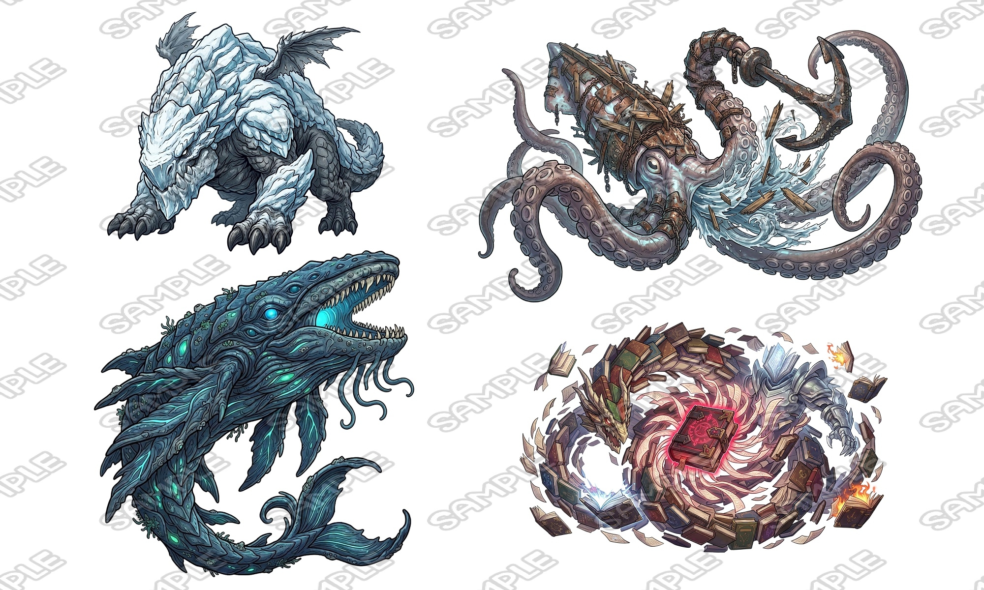 【敵グラフィック素材vol.4】ボスモンスターパック