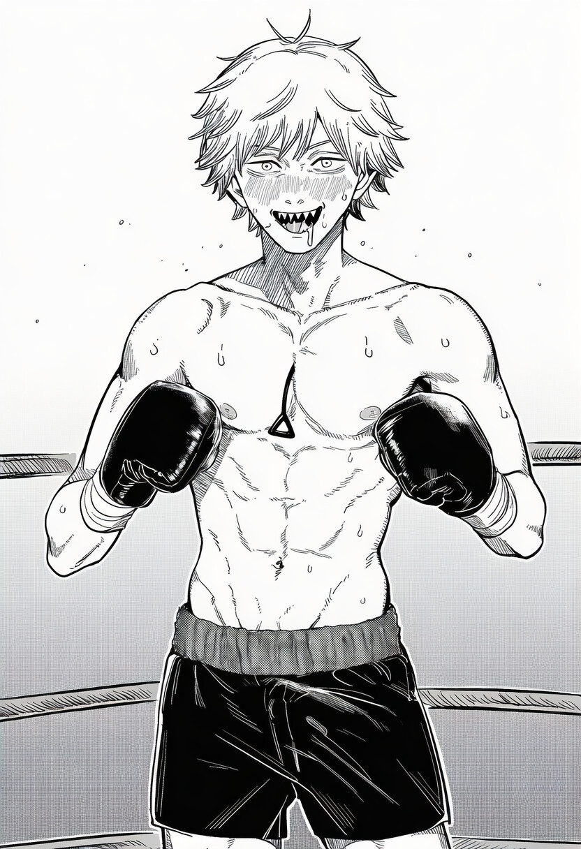 チ○ンソーマン 淫乱ボクシング ～汗と精液で染まるリング～