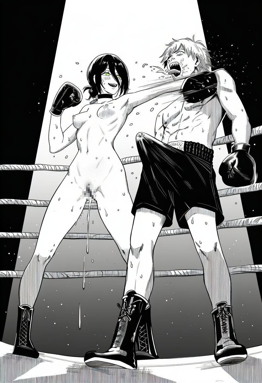 チ○ンソーマン 淫乱ボクシング ～汗と精液で染まるリング～