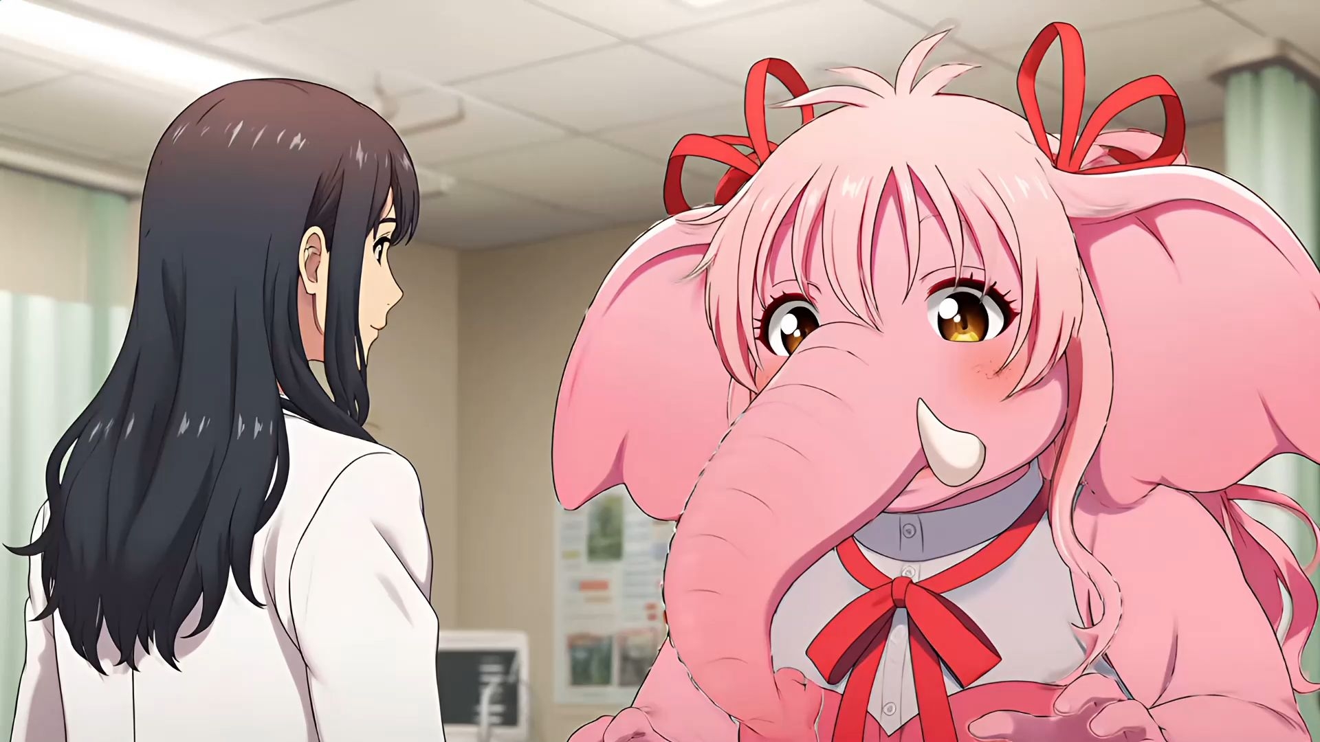 ピンクゾウのセクシーなくしゃみ！(MP4アニメーション)/ Pink Elephant's Sexy Sneeze! (MP4 Animation)