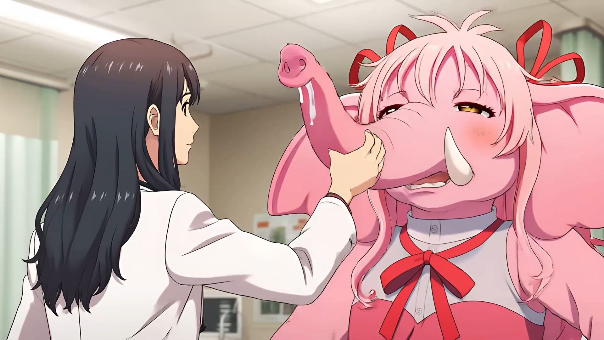 ピンクゾウのセクシーなくしゃみ！(MP4アニメーション)/ Pink Elephant's Sexy Sneeze! (MP4 Animation)