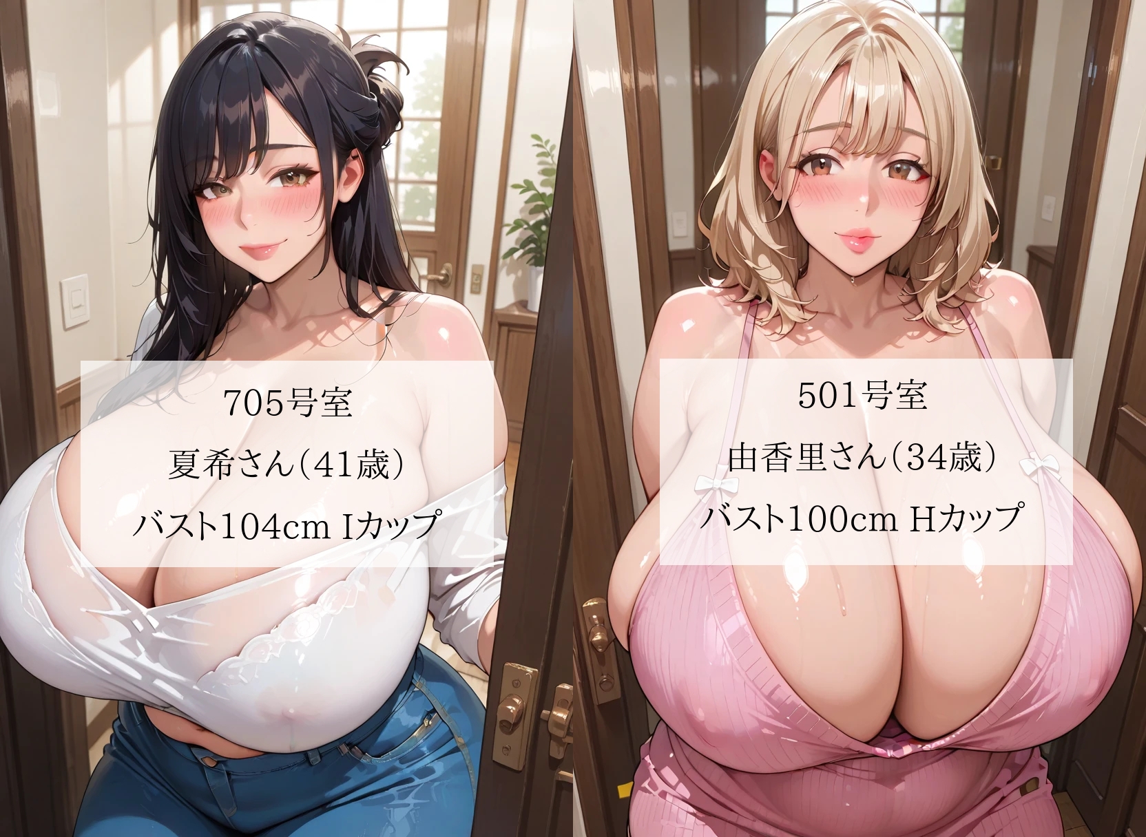 淫獄人妻マンション～近所のデカ乳むっちり熟女たちに裏アカがバレて毎日搾精される性奴○になりました<セリフ付CG集>