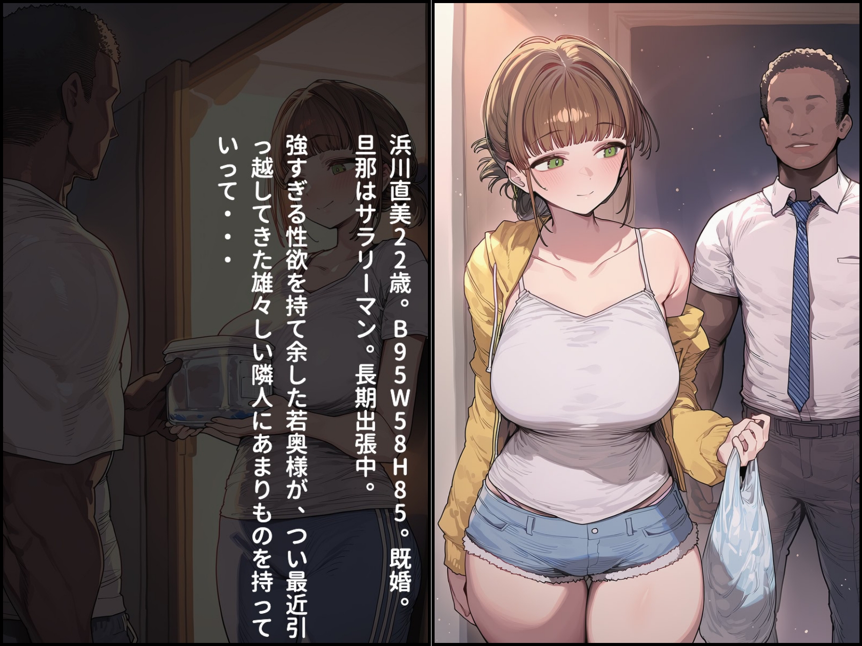 爆乳妻団地妻の性事情お隣さん編