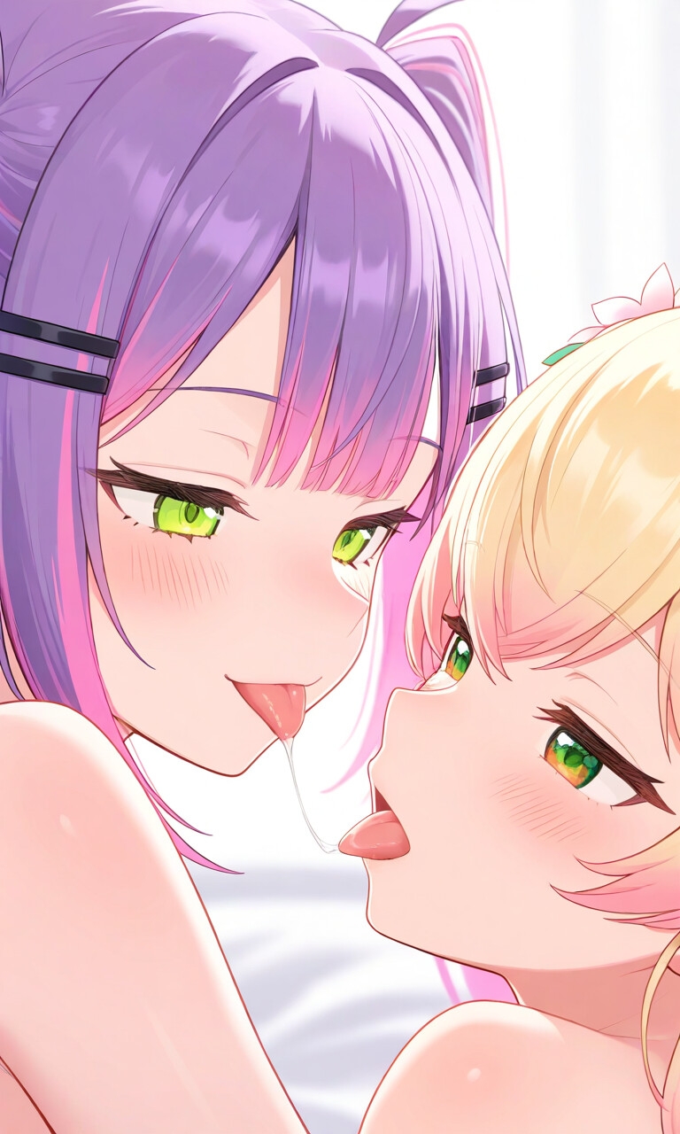 桃◯ねねと常◯トワ ねねトワ百合えっち