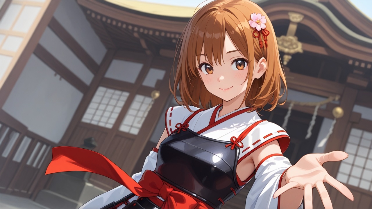 戦巫女の女の娘