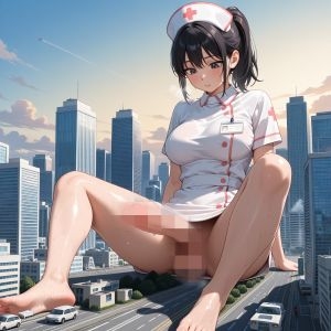 巨大でふたなりなナース