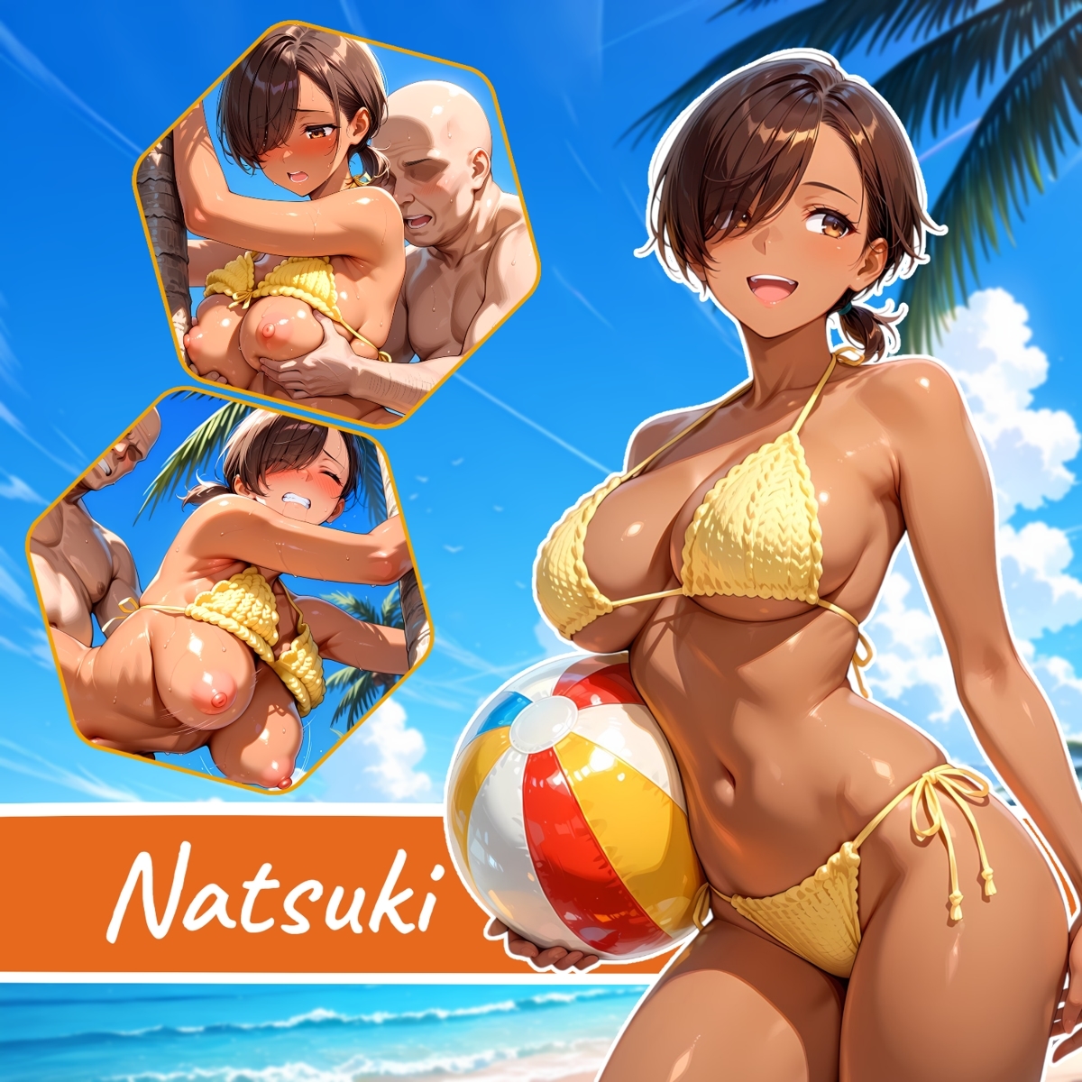 ビキニギャルとハメまくるイラスト集3