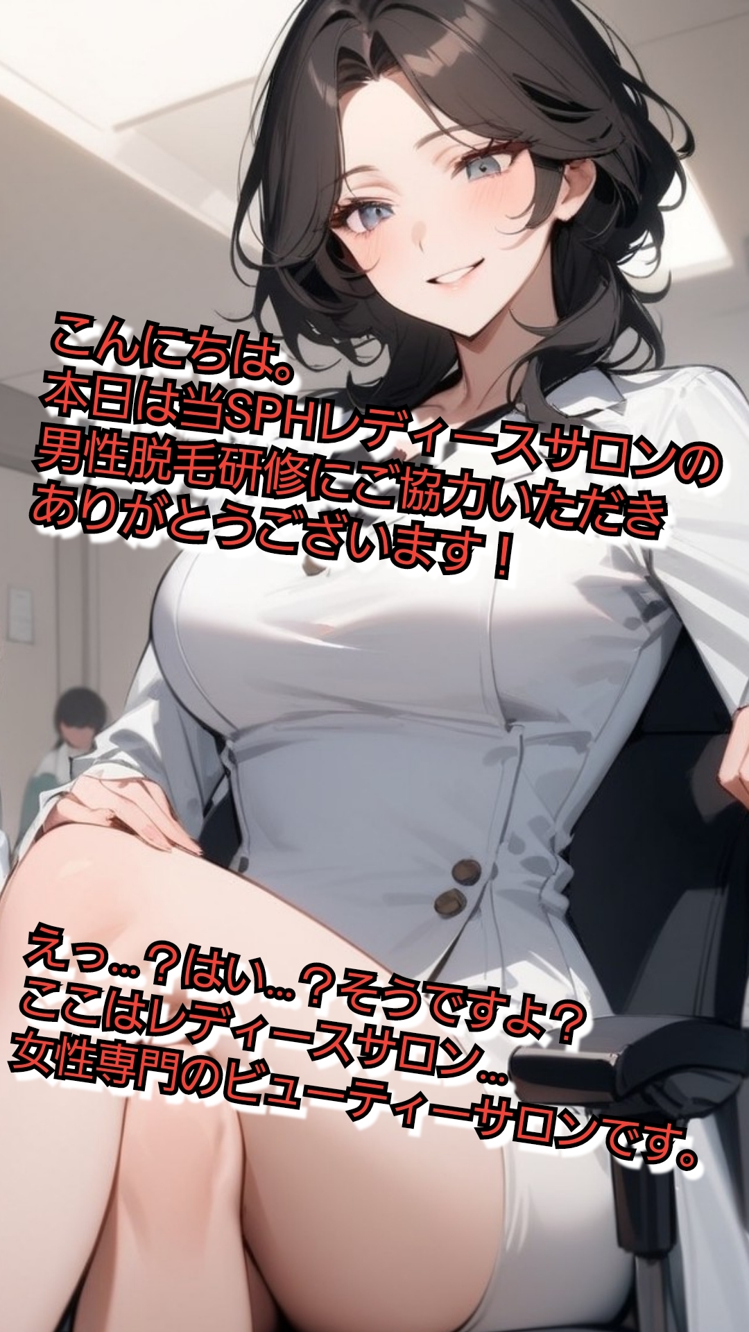 いじめっ娘倶楽部のSPHギャラリー VIO脱毛のモニターにさせられちゃった短小包茎君·恥ずかしいお子様チンポを大勢のエステティシャンに笑われて…