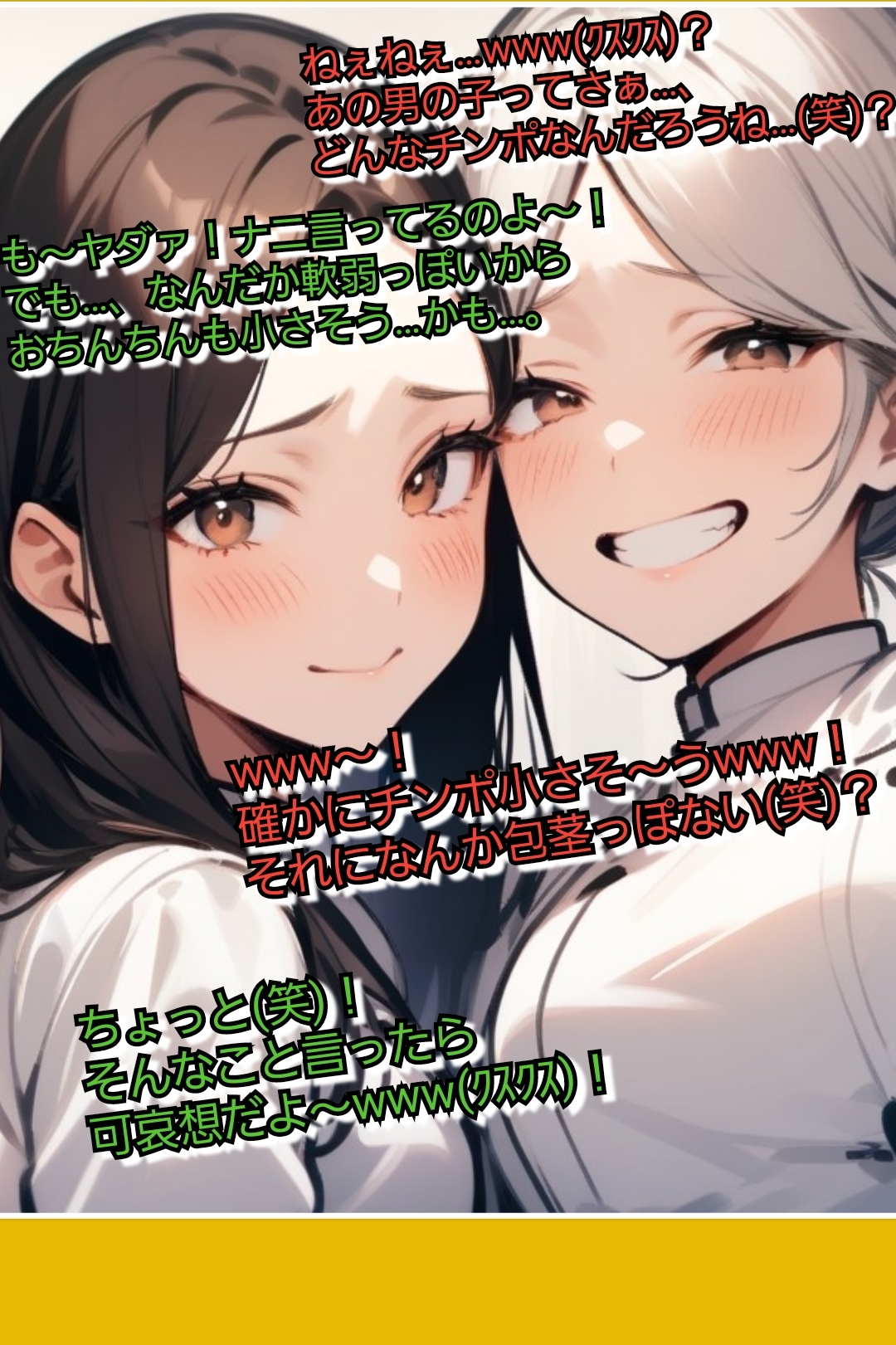 いじめっ娘倶楽部のSPHギャラリー VIO脱毛のモニターにさせられちゃった短小包茎君·恥ずかしいお子様チンポを大勢のエステティシャンに笑われて…