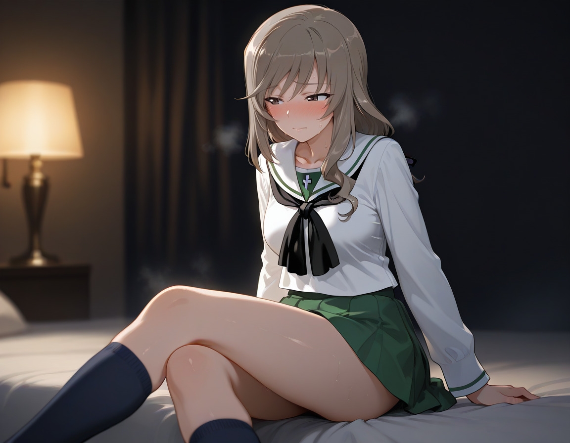 【ガールズ&パ〇ツァー】家元・人妻 島〇千代が若い男の子を分からせようとしたら、逆に分からせられちゃう話