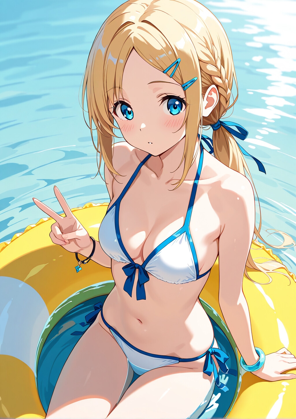 金髪碧眼の女の子(部屋着、お着換え、水着)