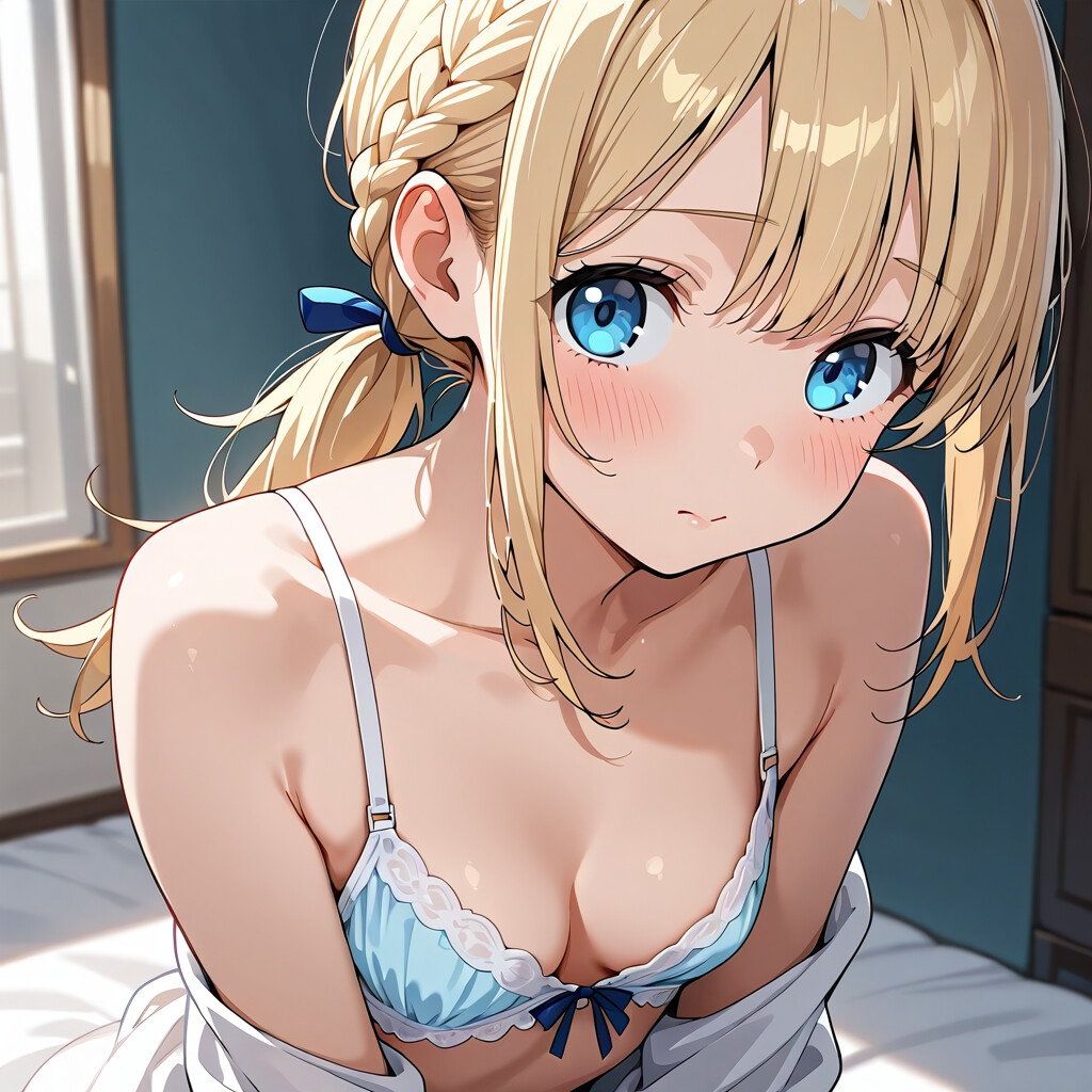 金髪碧眼の女の子(部屋着、お着換え、水着)