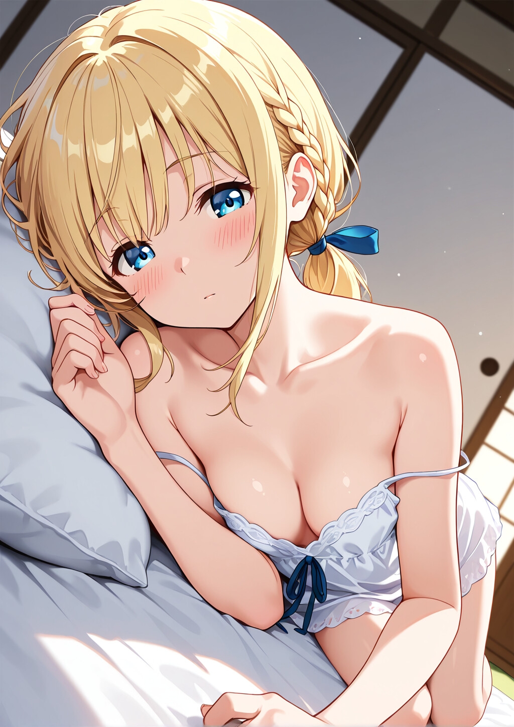 金髪碧眼の女の子(部屋着、お着換え、水着)