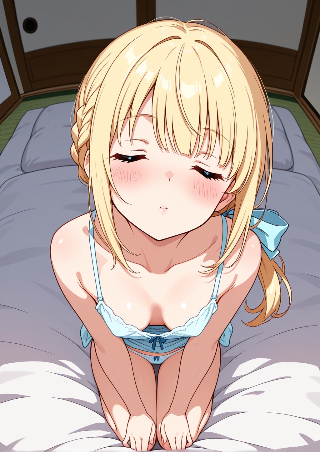 金髪碧眼の女の子(部屋着、お着換え、水着)