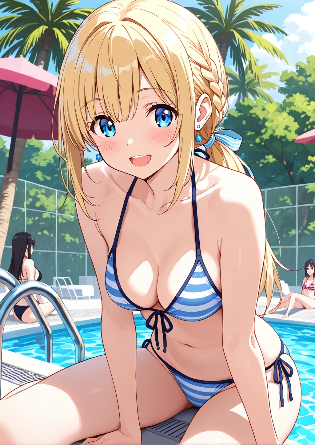 金髪碧眼の女の子(部屋着、お着換え、水着)