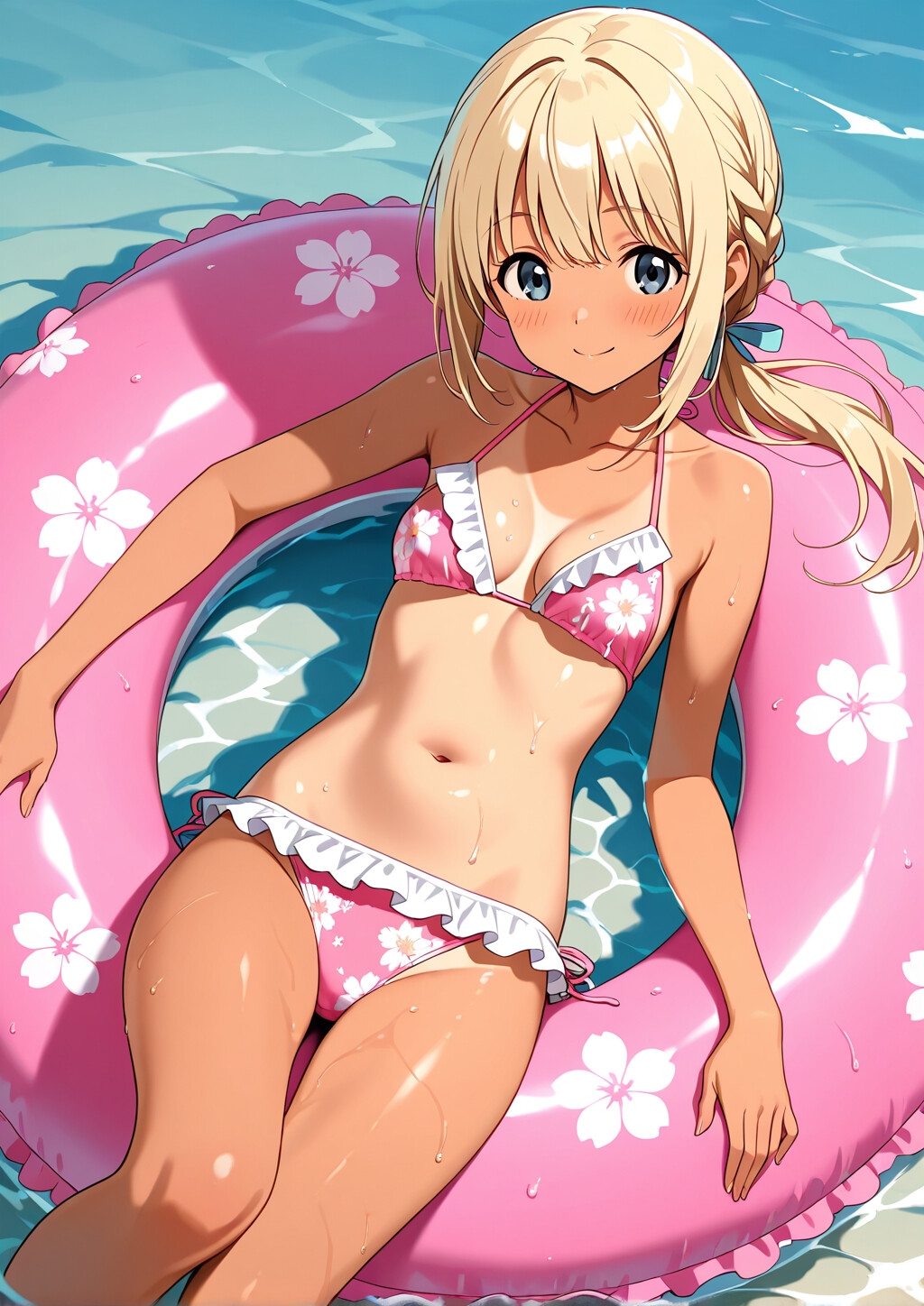 金髪碧眼の女の子(部屋着、お着換え、水着)