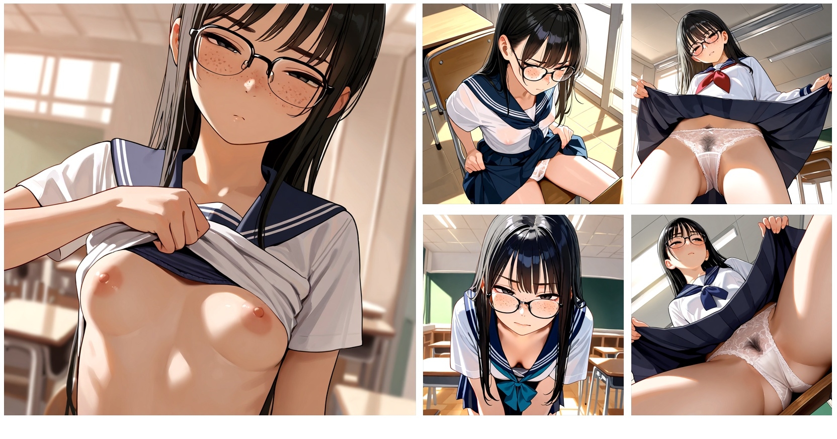 クールでドライな眼鏡っ子とエッチなフルコースを堪能するCG集 – Preview 3