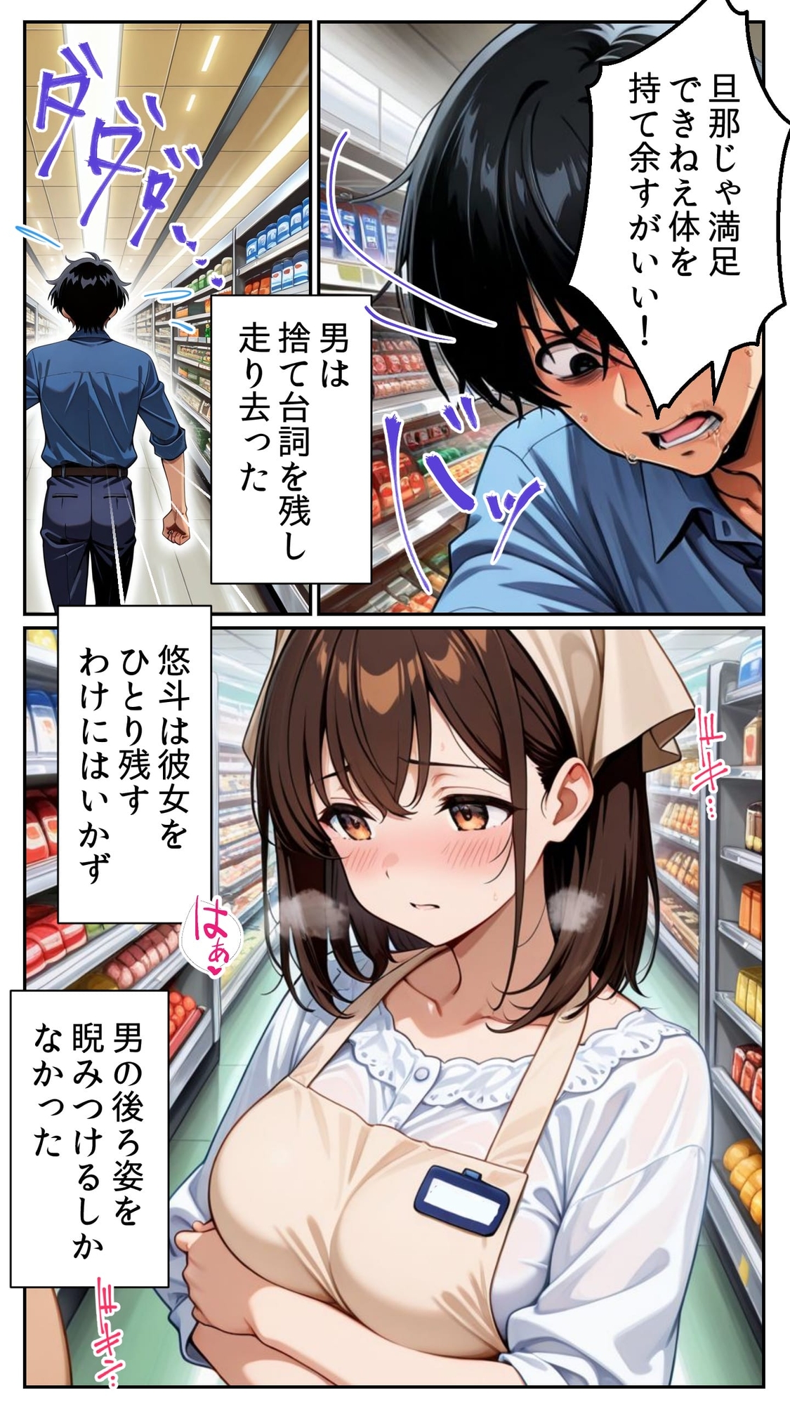 人妻パートさんと禁断の媚薬NTR ～20歳の若妻がスーパーで乱れる午後～ – Preview 6