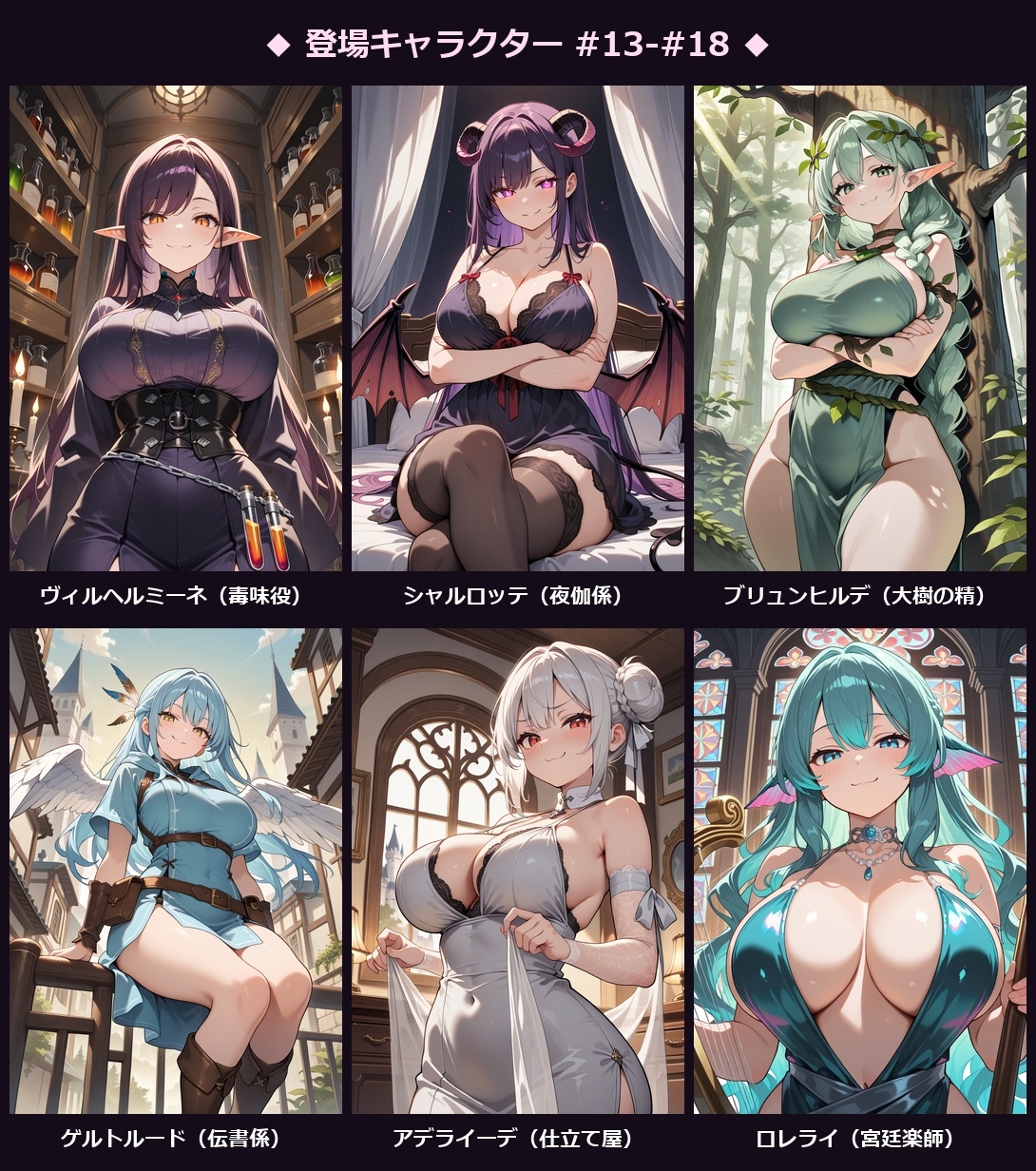 【即堕ち2コマ】即堕ち王城 〜堕ちた36の種族〜