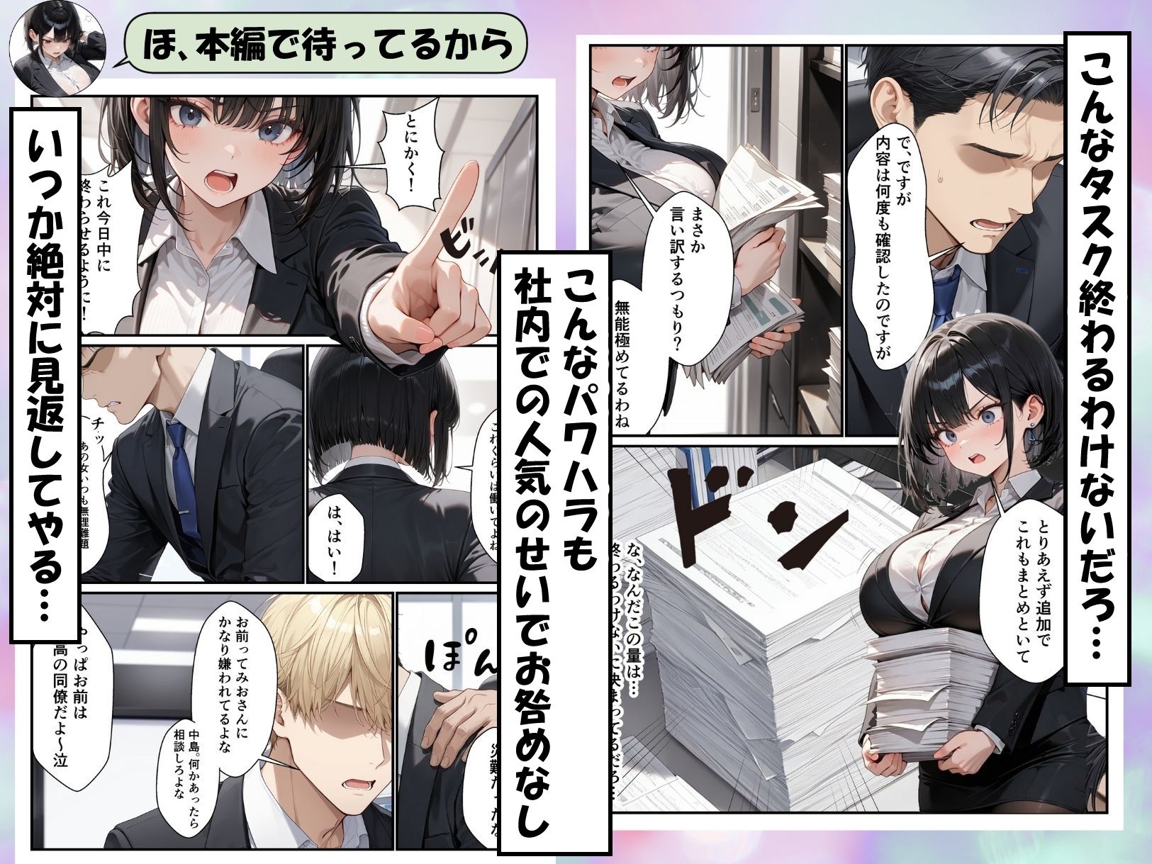 パワハラ女上司のエロ垢がばれて専用オナホになる話