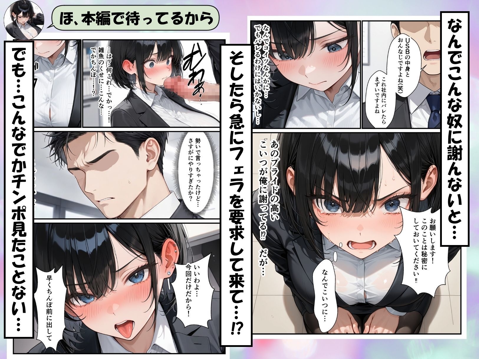 パワハラ女上司のエロ垢がばれて専用オナホになる話