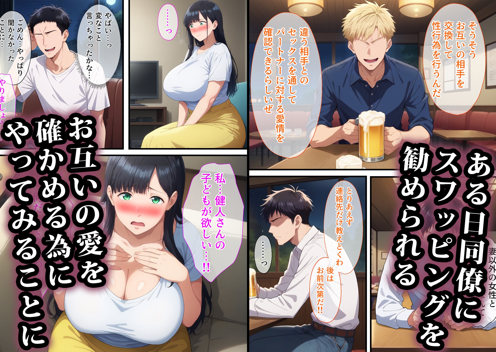 寝取られスワッピング〜総集編