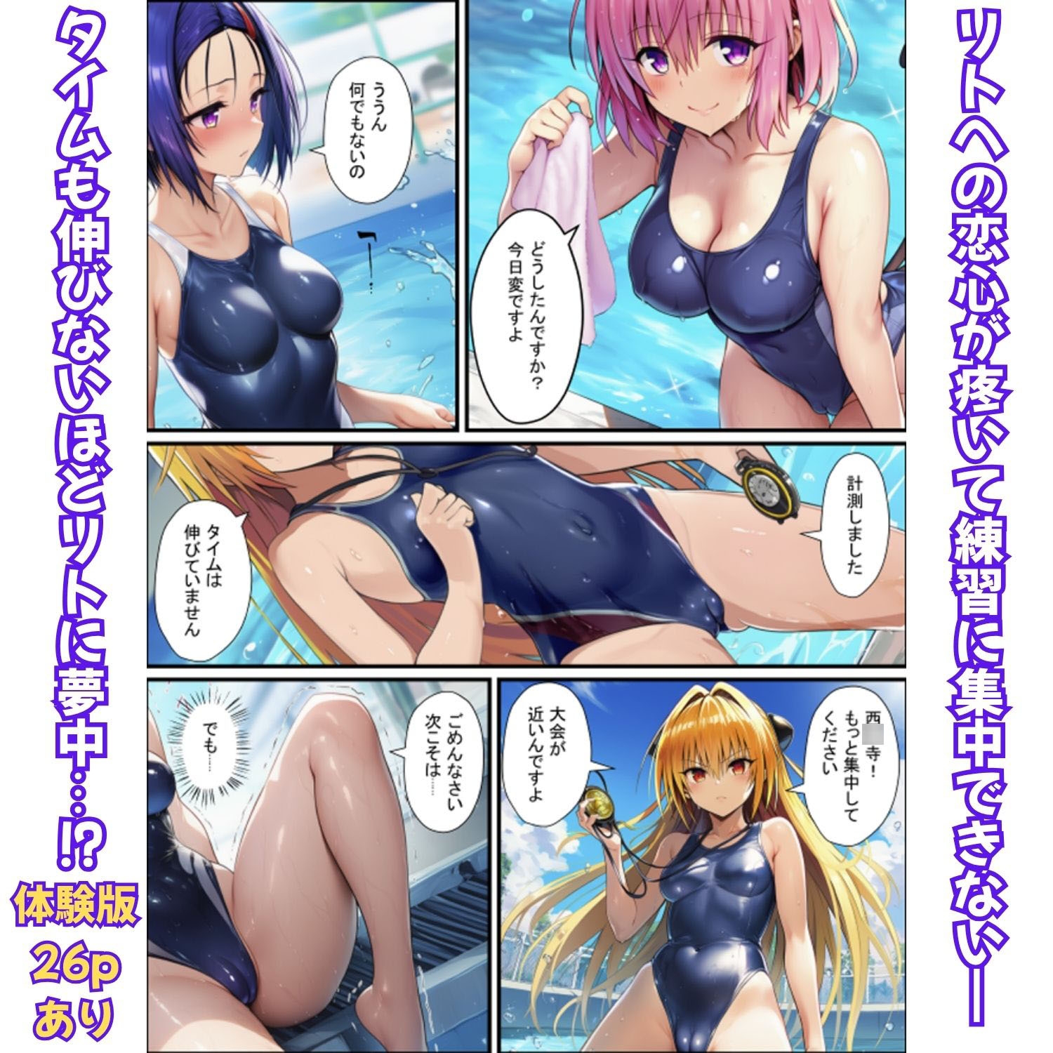 濃厚イチャらぶハーレム！とらぶるヒロインが愛を共有する絶頂合宿【モモ・大人ヤミ・春菜編】