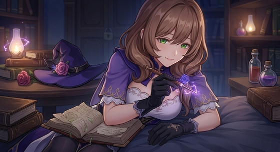 丽莎的魔力耳搔:蔷薇魔女的专属膝枕与“惩罚” – main preview