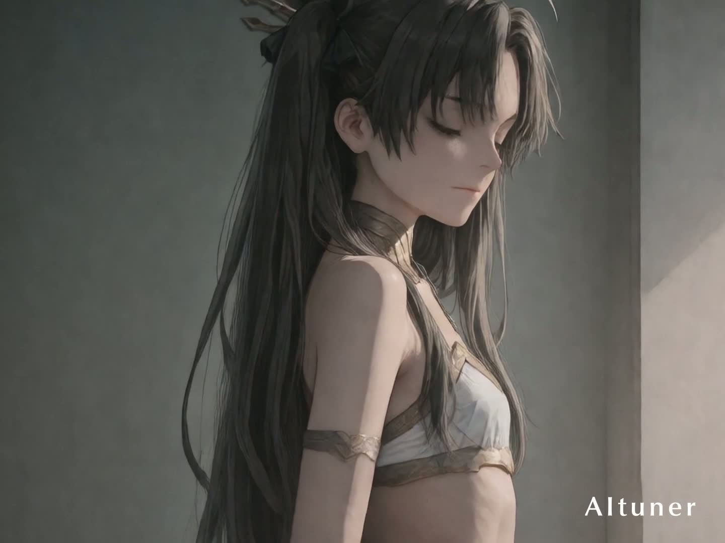 【18分HD】夕暮れの神殿で、彼女はゆっくり脱いでいく