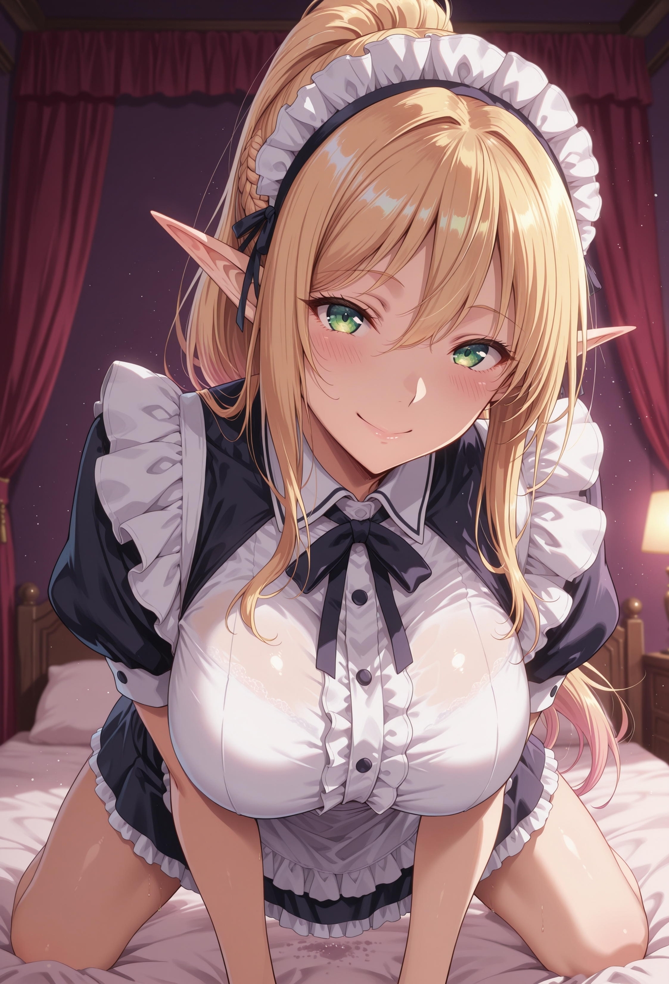 エルフメイドさんスケベボディで激しいご奉仕！