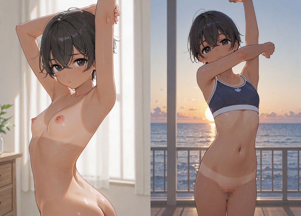 膨らみかけ日焼けショトカ水泳部少女写真集