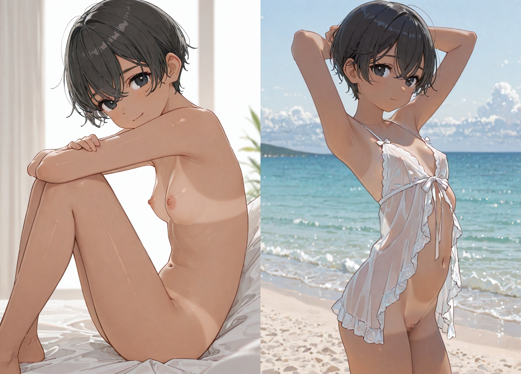 膨らみかけ日焼けショトカ水泳部少女写真集