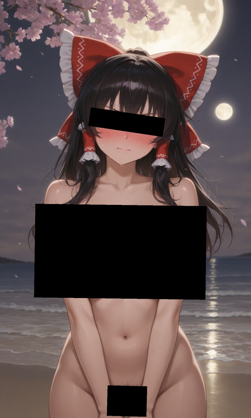 魔理沙は霊夢のえっちな写真を撮りたいようです。vol.27〜春の砂嵐の夜の海編〜