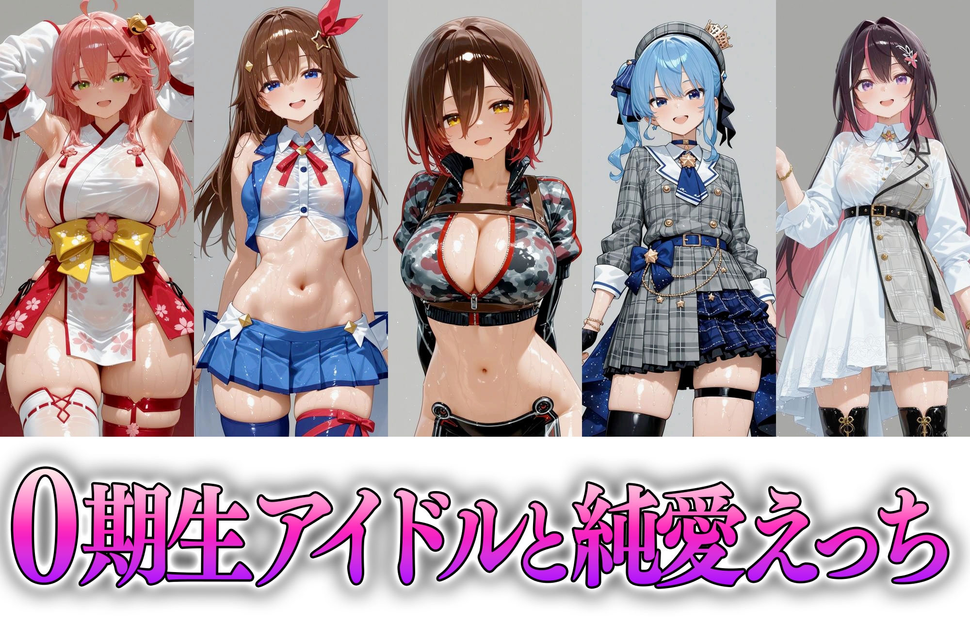 【500枚】ホ○ライブ0期生!! ～5人全員 純愛えっちイラスト集～ – Preview 2