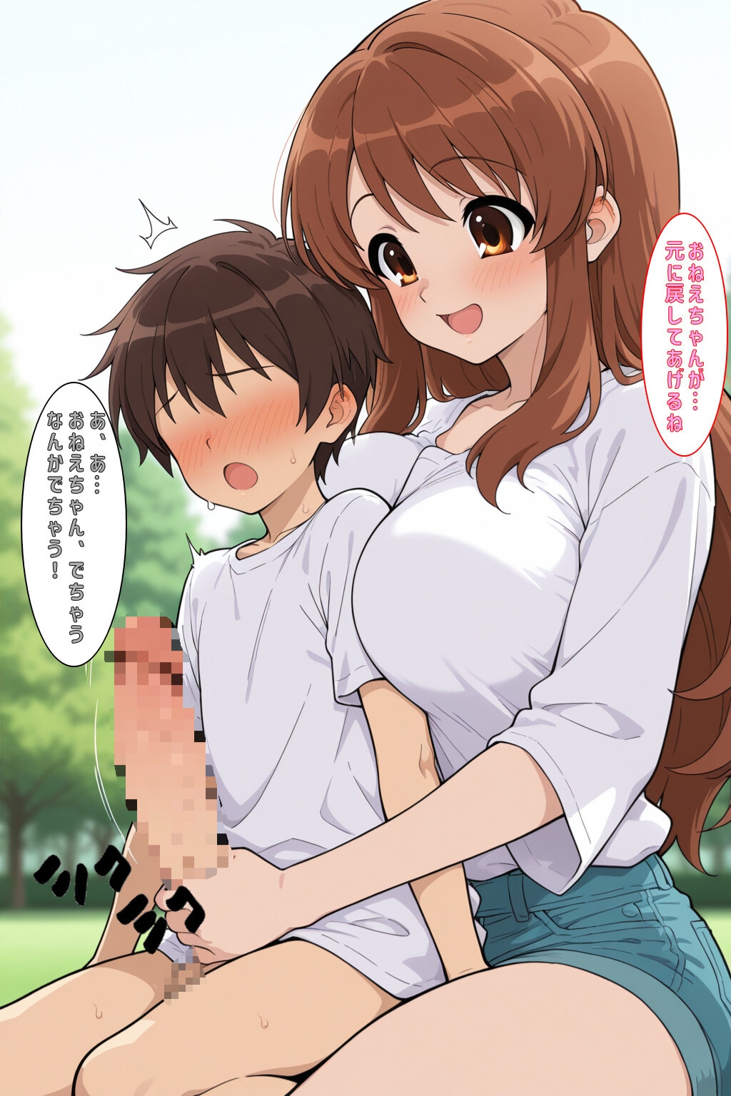 ふぇぇおちんちんおっきくなっちゃったよぉ…(すずはる)