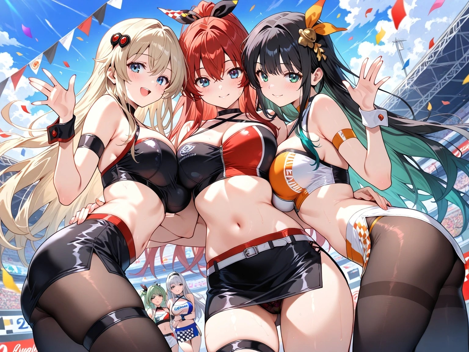 黒タイツ美少女イラスト集4レースクイーン編 – Preview 6