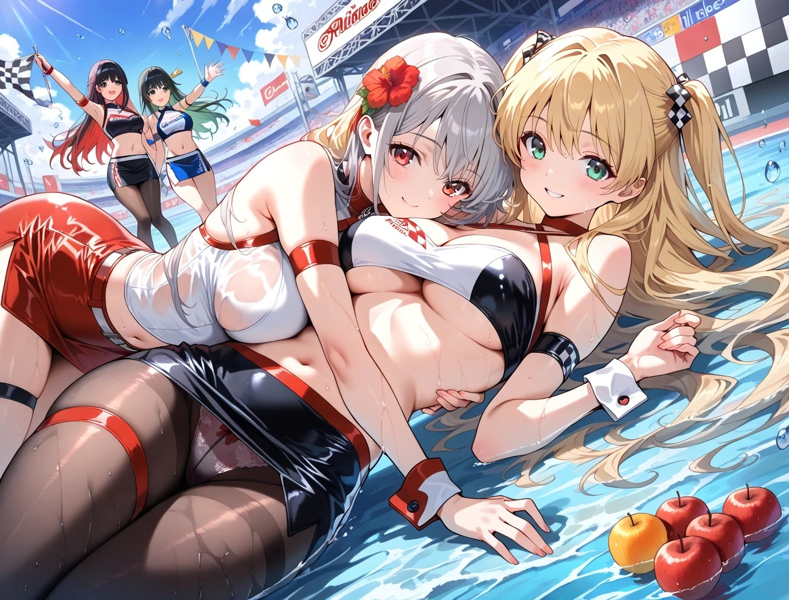 黒タイツ美少女イラスト集4レースクイーン編 – Preview 7