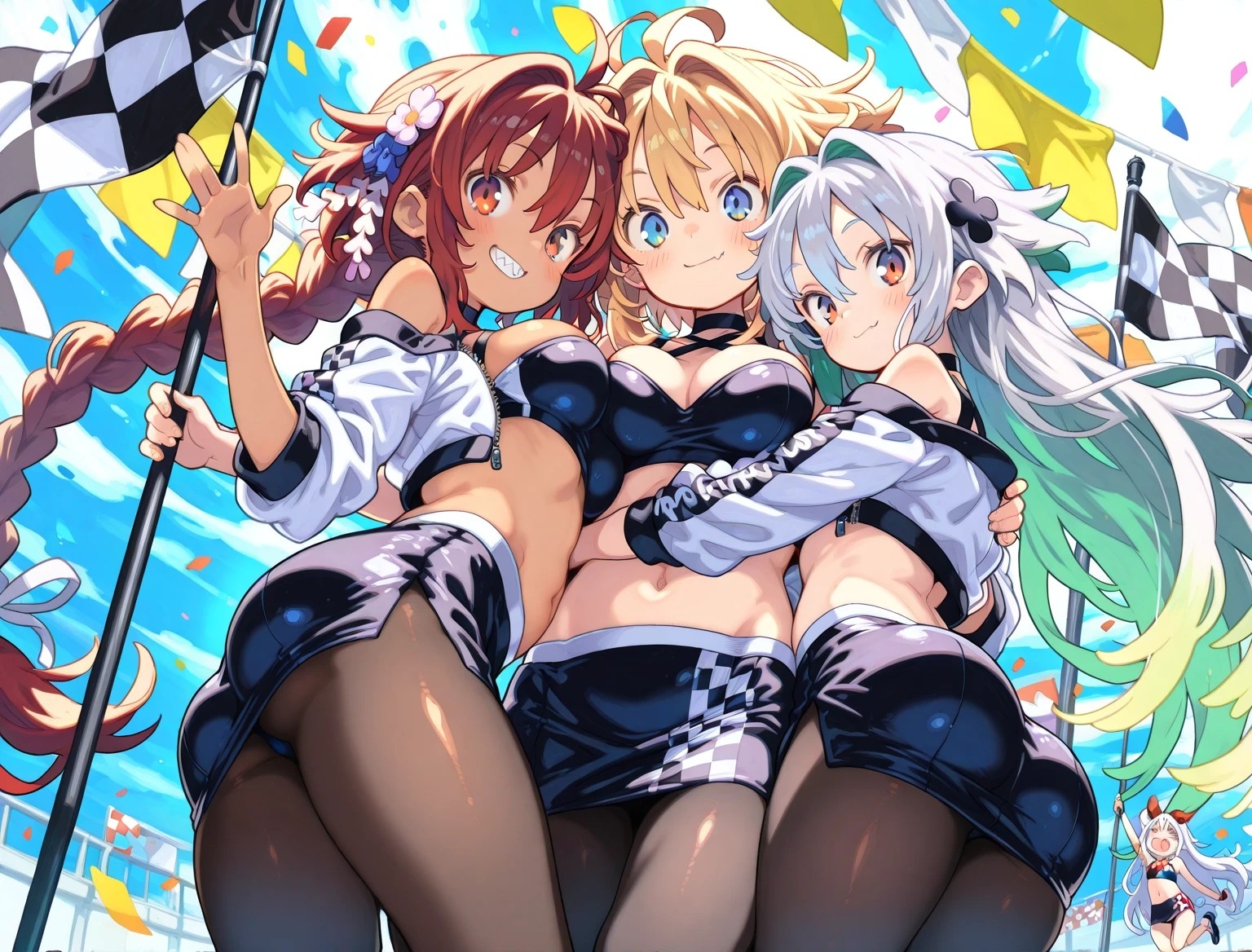 黒タイツ美少女イラスト集4レースクイーン編 – Preview 9